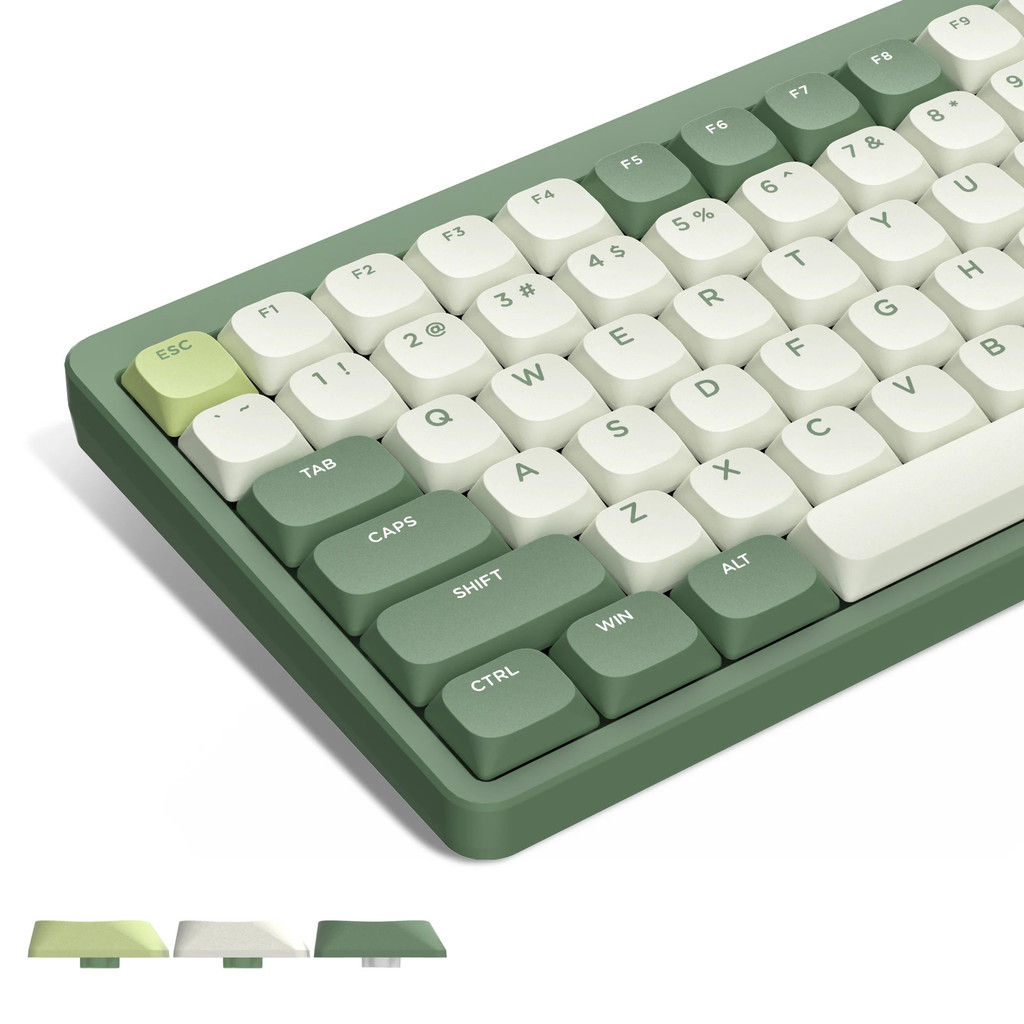 143 Key Green Low Profile PBT Keycaps Double Shot Custom Keycaps mỗi Gateron Cherry MX Switch Bàn Ph