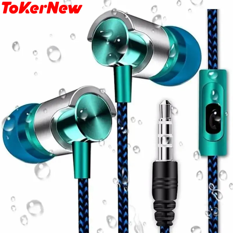 3.5mm Wired In-ear Earphone In Ear Noise Cancellation Ergonomic Design Stereo Sports Music Headphone