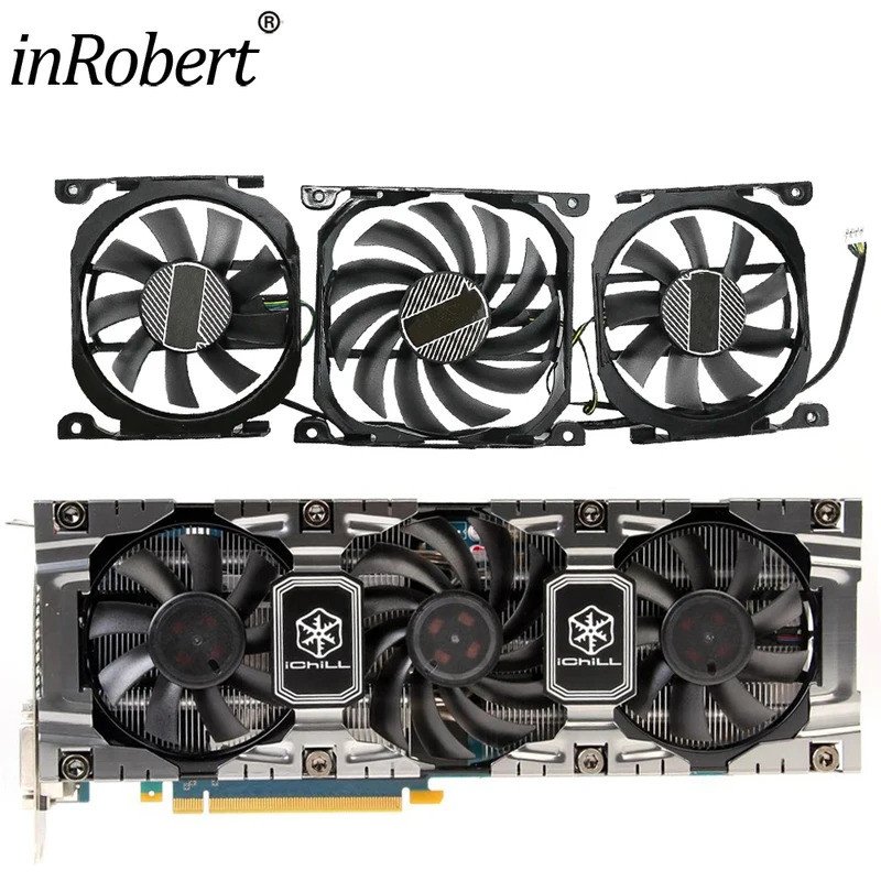 * CF-12915S GTX760 GTX670 GTX680 GTX660Ti Quạt Card Video Cho INNO3D GTX 760 670 680 660Ti Card Đồ H