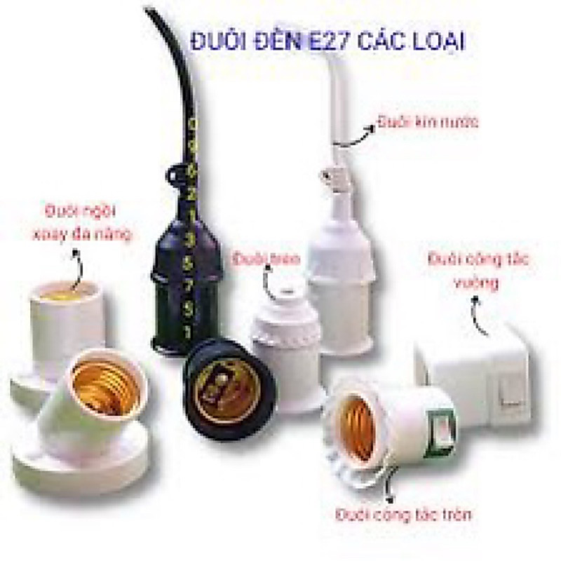 Đuôi đèn led e27 chống nước giá siêu rẻ