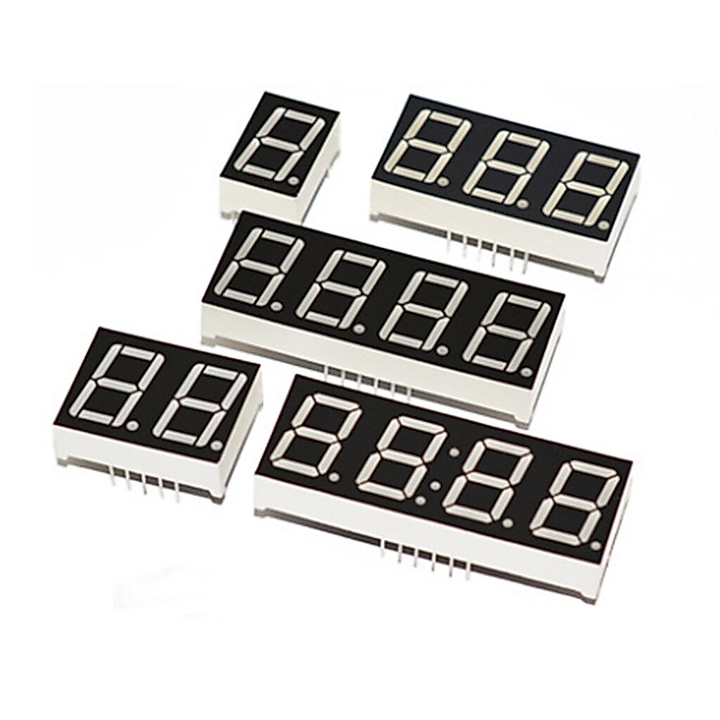 5 Cái / lốc 0.56inch Màn Hình led 7 Đoạn 1 Bit / 2 Bit / 3 / 4 Bit Chữ Số Ống Màu Đỏ Thông Thường Ca