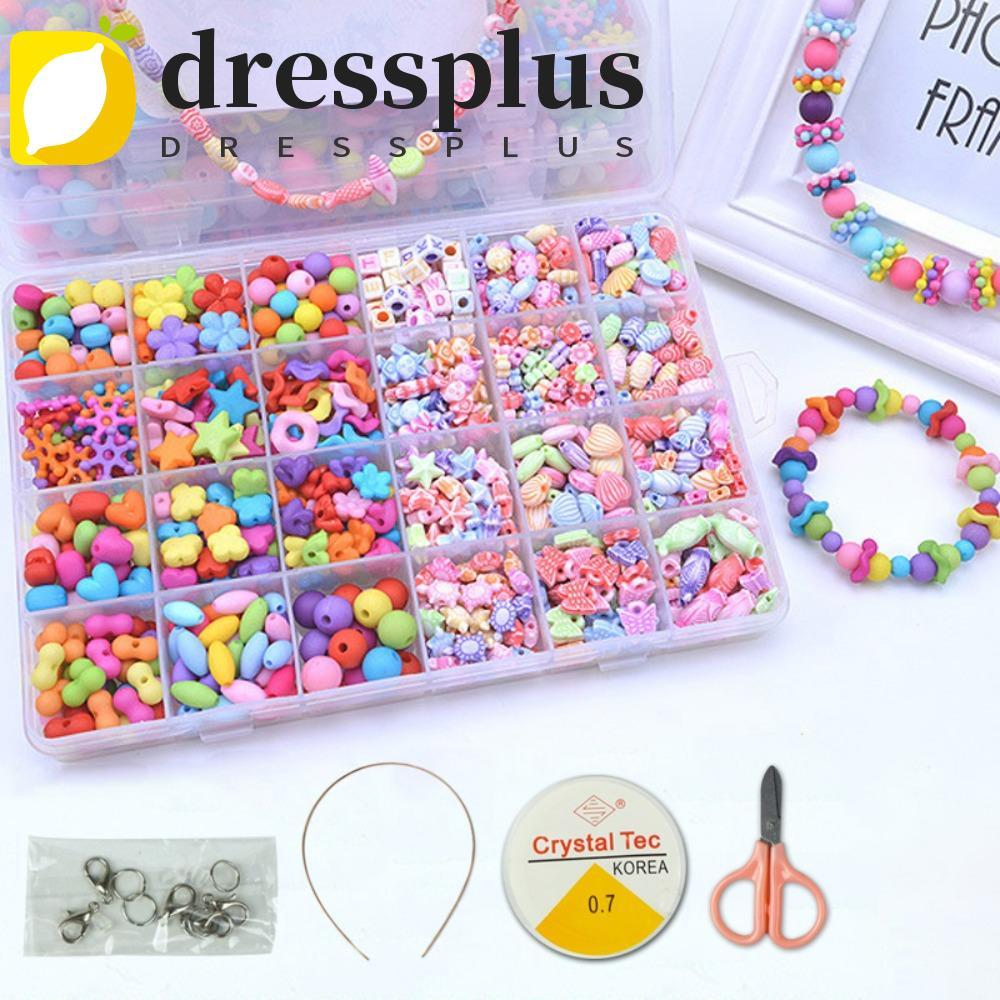 DRESSPLUS DIY Handmade Đính Hạt Bộ Đồ Chơi, Nghệ Thuật Thủ Công DIY Bộ Đồ Chơi Để Làm Vòng Tay Hạt Đ