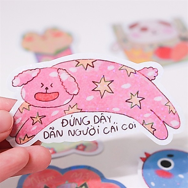 Sticker Die-cut - Cún sao - Designed by Qee Art Studio