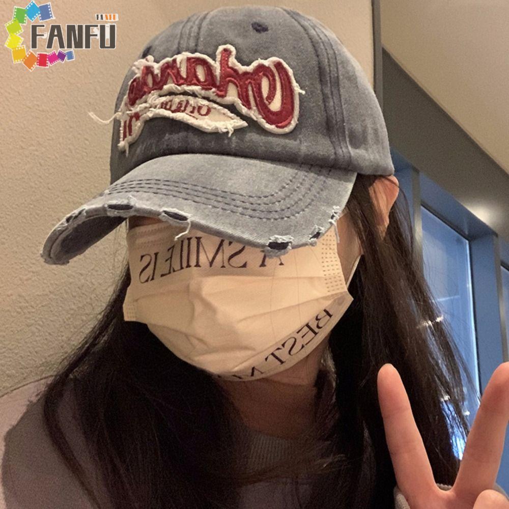 FANFUZOUZU Mũ bóng chày cổ điển, Mũ thêu chữ Orlando phong cách Hàn Quốc, Mũ Snapback đỉnh Cotton đơ