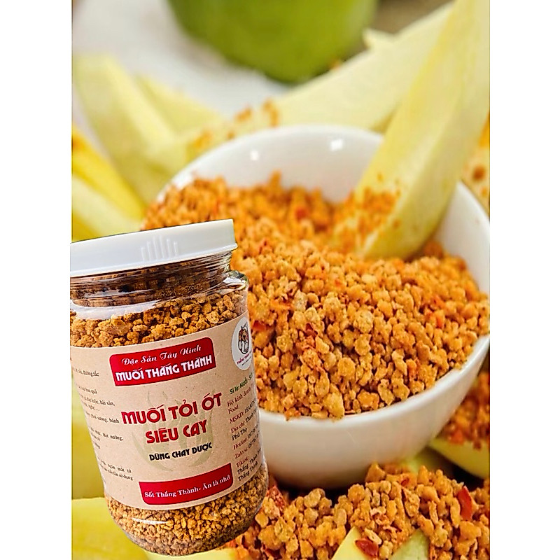 [Ưu đãi] Muối Tây Ninh Tỏi Ớt Hạt To,Muối Thắng Thành Food,muối chú hải tỏi ớt,sốt chú hải,gia vị ch