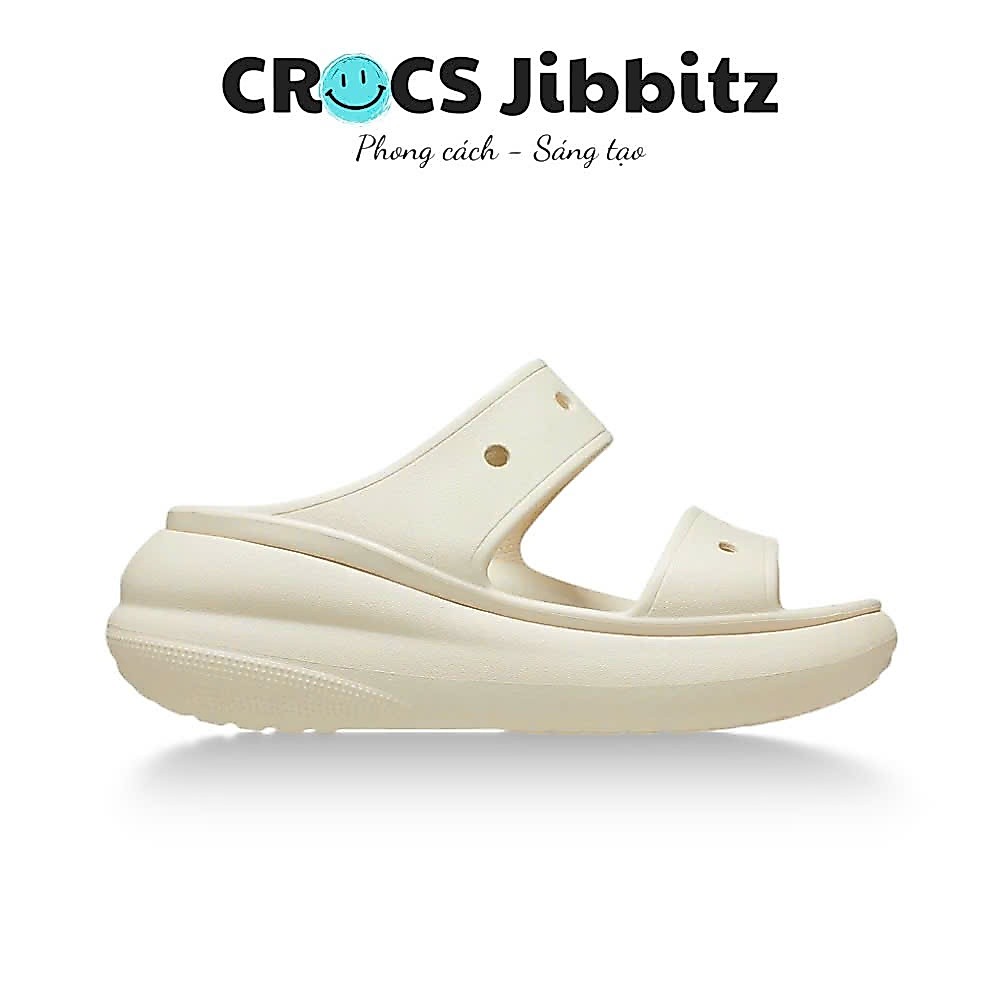 Dép CrocsNữ 2 Quai Đế Cao 7CM - Sục Crocs Nữ Đế Cao,Tặng Charm 3D