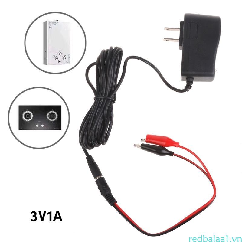 Redbaiaa1 3V 1A Bộ Chuyển Đổi Nguồn Khí Khí 3V Khô Cá Sấu Kẹp 3V 1A