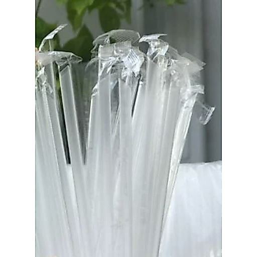 ống hút nhựa BỌC MÀNG dài 19cm/21cm/24cm/28cm phi 6/8/12