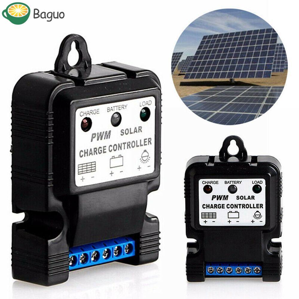 Bộ điều khiển sạc bảng điều khiển năng lượng mặt trời BAGUO PWM 6V 12V 10A Bộ điều chỉnh pin tự động