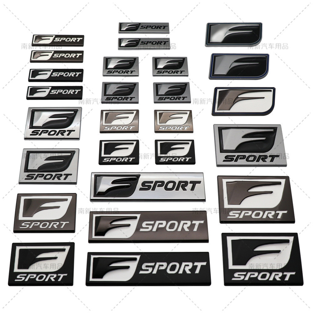 FSPORT Logo xe kim loại Thích hợp cho Lexus Sports Sửa đổi Lexus Side Door Dán nhãn Fender Tail Logo