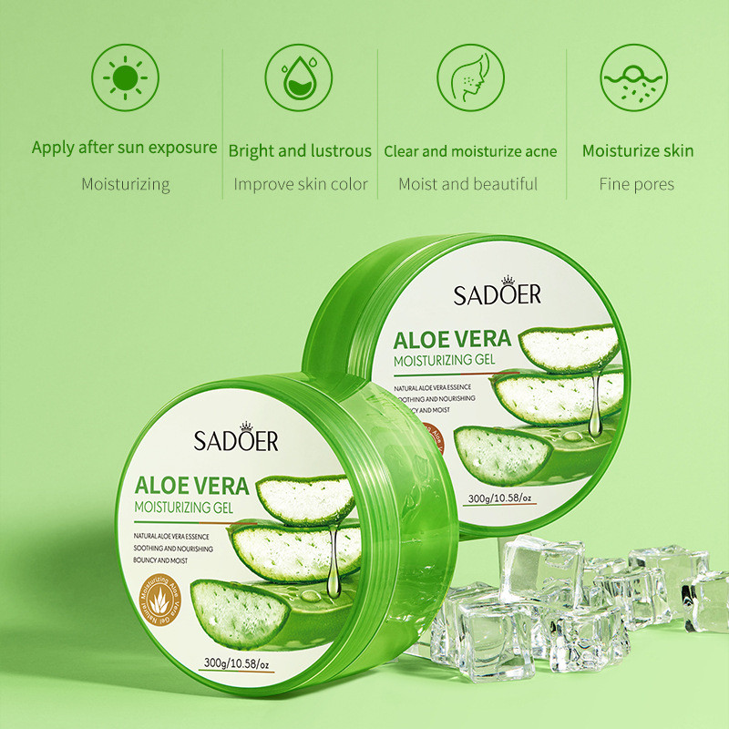 [Hàng có sẵn] All English SADOER Aloe Vera Gel Aloe Vera Gel Aloe Vera VC Gel WJG