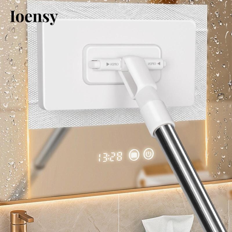 Cây lau sàn Ioensy Cây lau nhà phẳng Di động Nhẹ Xoay 360 ướt và bụi lau nhà cho sàn gạch thương mại