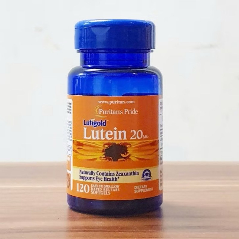 [Date 2027]viên uống bổ mắt, tăng cường thị lực puritan's pride lutigold lutein 20mg (120 viên)