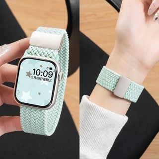  Dây đeo từ tính Nylon cho Apple Watch Series 11 10 9 8 7 SE3   2 6 5 4 3 2 Ultra   Ultra 2   3 Dây thun cho iWatch 42mm 46mm 45mm 44mm 40mm 41mm 38mm 49mm Phụ kiện đồng hồ thông minh 