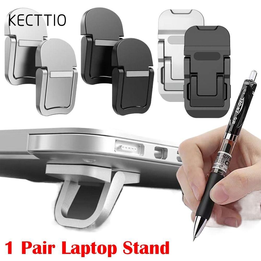 Giá đỡ máy tính xách tay KECTTIO 1 cặp, Giá đỡ làm mát máy tính xách tay vô hình tản nhiệt, Giá đỡ máy tính bảng đa năng bằng hợp kim nhôm chống trượt cho / Dell /