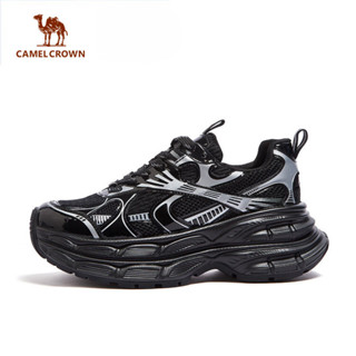 Camel CROWN Nam Retro Chunky Giày Đế Dày Tăng Chiều Cao Giày Thường Ngày