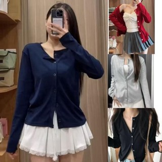  Áo cardigan bigsize nữ co giãn mỏng vừa cúc khuy cho nàng mặc thu đông xinh xắn dễ phối đồ- A310 