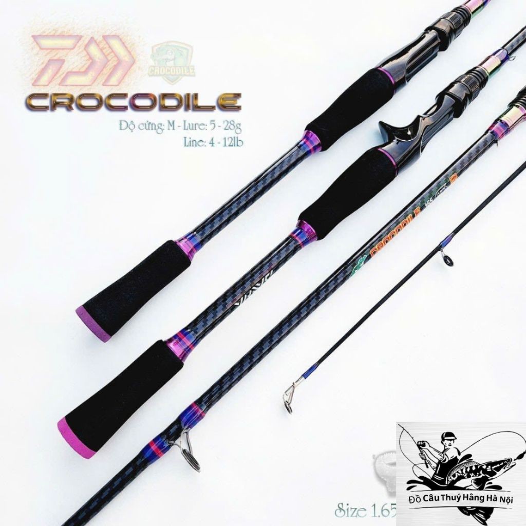 Cần câu lure Crocodile Titan cần câu lure máy ngang