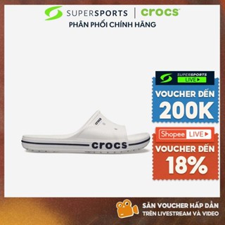 Dép Quai Ngang Unisex Crocs Bayaband - Trắng - 205392-126 ADS050 B000