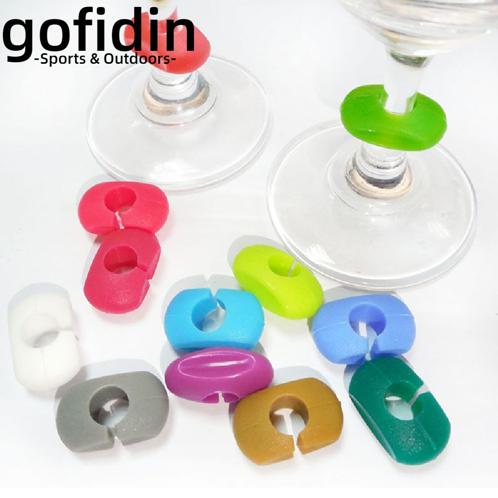 GOFIDIN Silicone Signs Home Drinking Glass Thẻ nhận dạng Sáng tạo