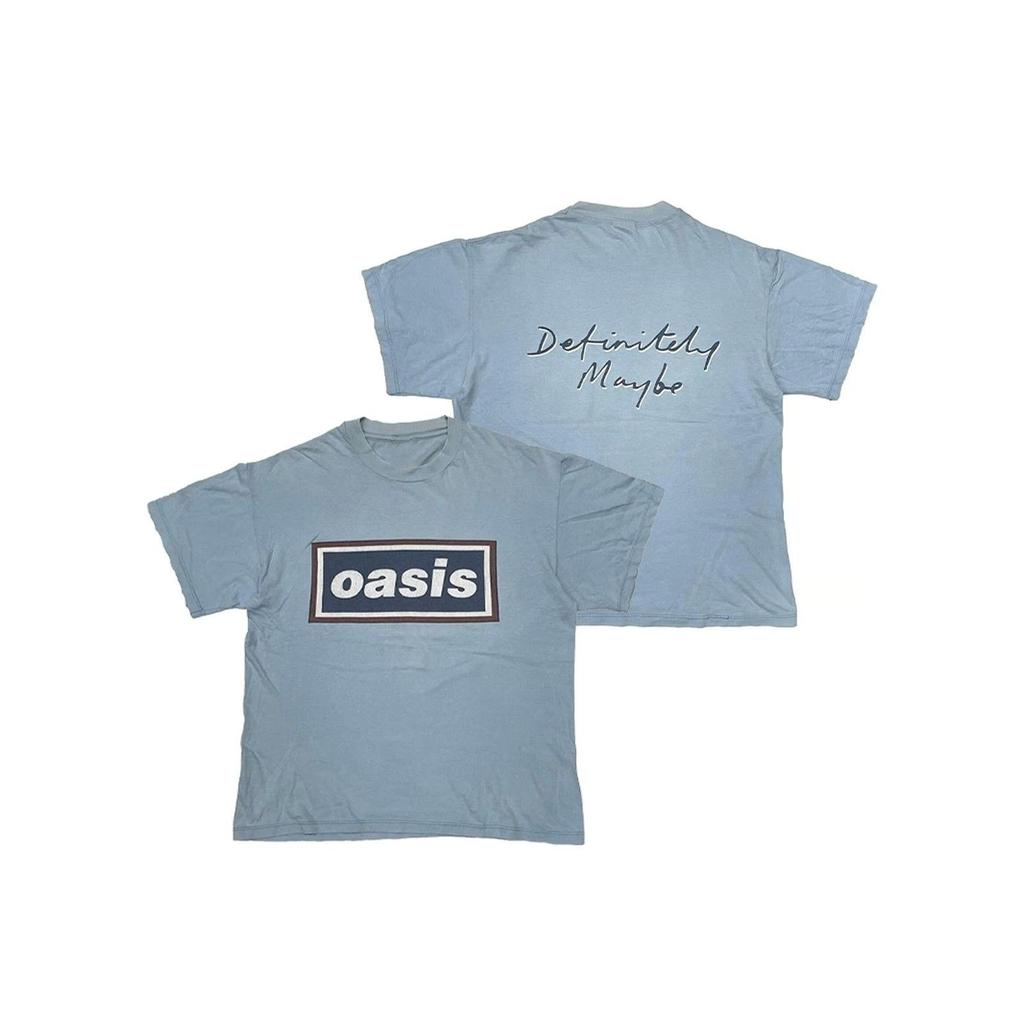 Oasis Oasis Phong Cách Mới Rock Áo Thun Retro Punk Tay Ngắn Nam Bé Gái Cotton Nguyên Chất Mùa Hè Tay