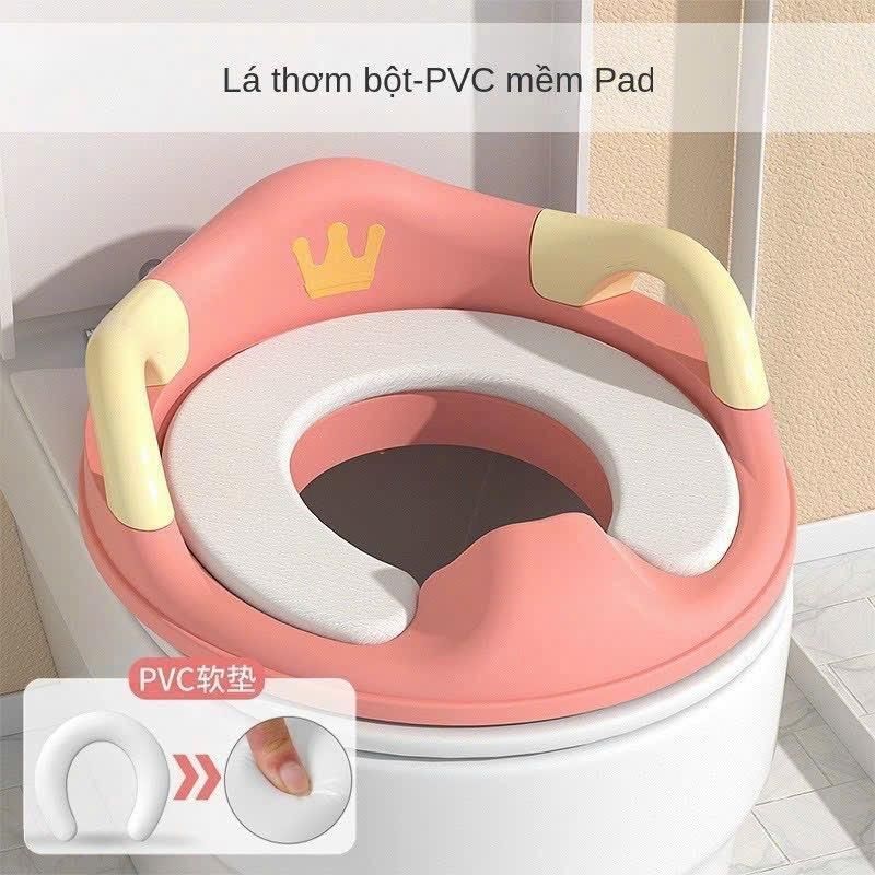 BỆ LÓT Bồn Cầu Thu Nhỏ Cho bé Tập Ngồi Vệ Sinh có tay nắm an toàn Cho bé - Bệ tollet