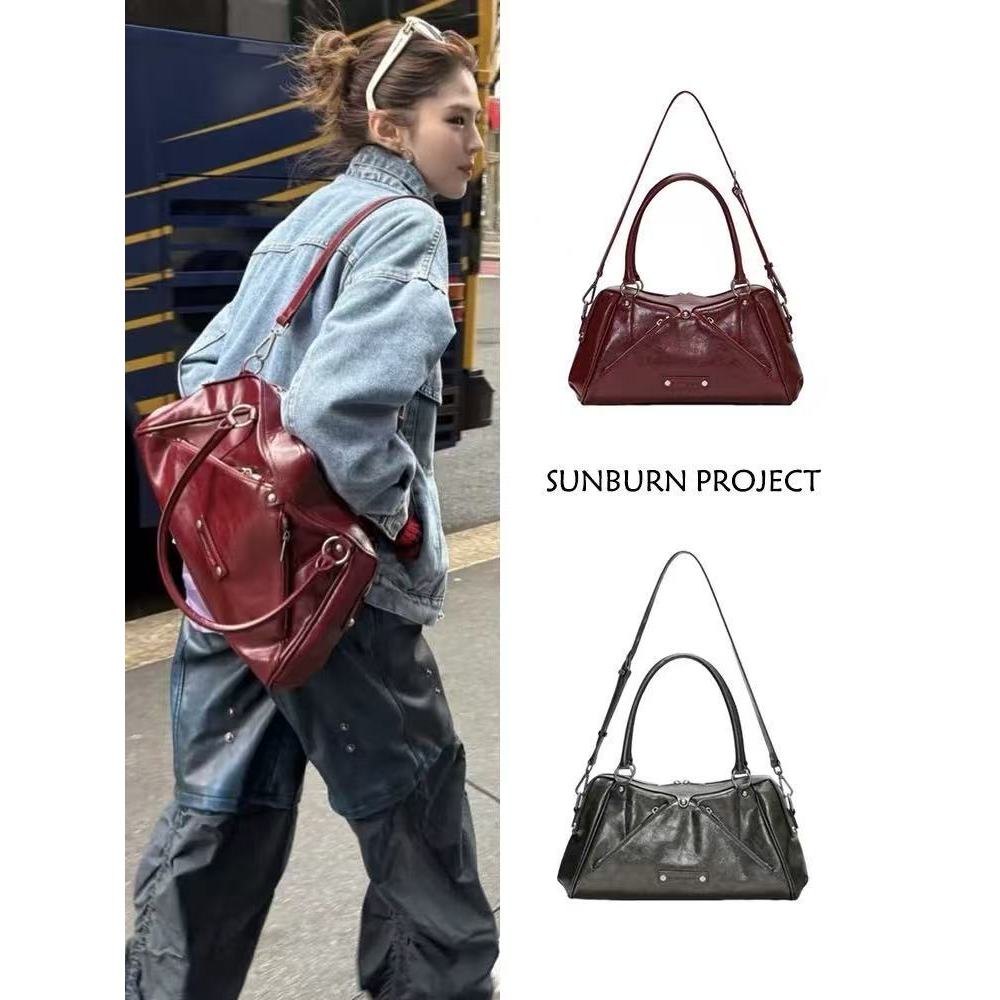 Túi đeo chéo/đeo vai kiểu Hàn Sunburnproject phong cách thời thượng dung tích lớn cùng kiểu với Han 