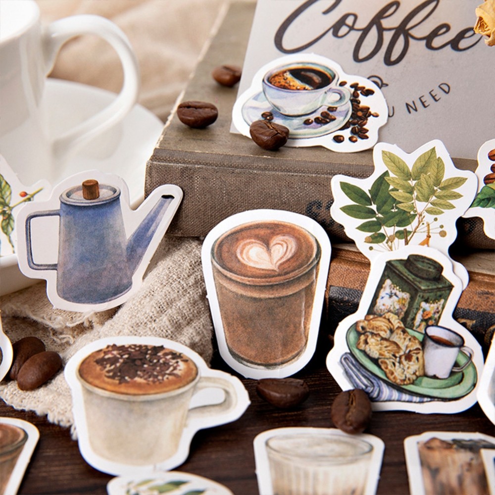 [DOLLDOLL-VN]Decorative Raw Stickers Adhesive Backing Diary Album High Quality Paper