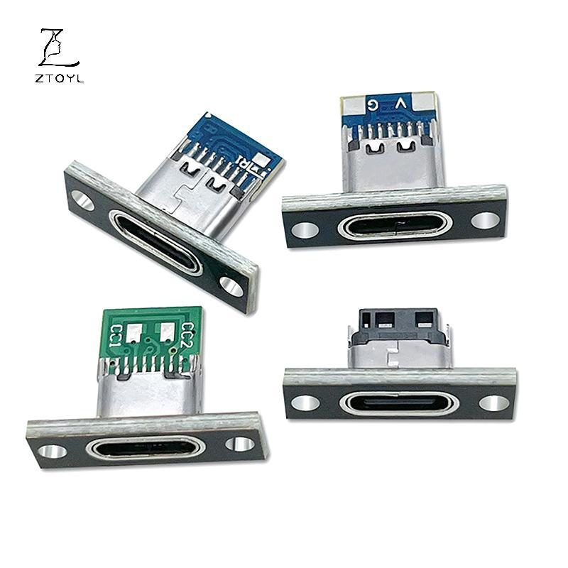 Ztoyl 1 Cái Type-C Nữ Kết Nối Ja Cổng Sạc USB 3.1 Loại C Soet Có Tấm Cố Định IR