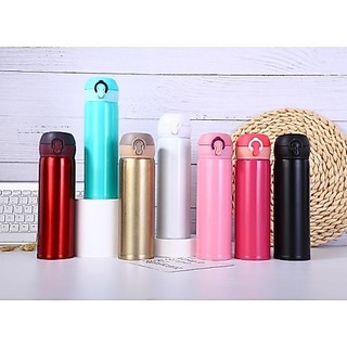 Bình nước giữ nhiệt 2 lớp bọc nhựa bnp4 400-500ml bình nước inox/thủy tinh