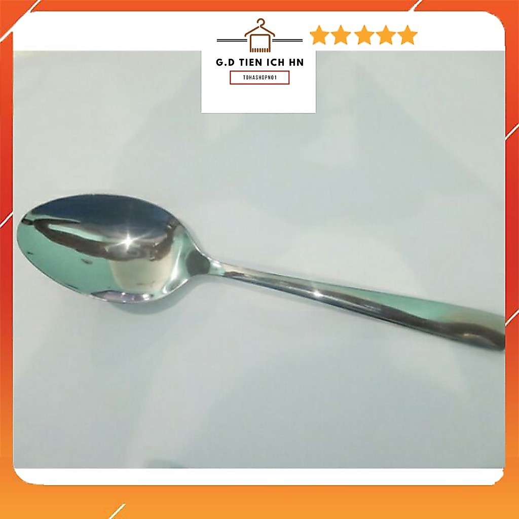 Combo  5 Thìa dài inox ăn cơm ăn cháo