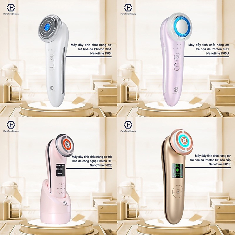BH 2nam Máy nâng cơ trẻ hóa da Nhật Bản Nano Time F65i,F65u, F82E và F81E chính hãng BH 2 năm