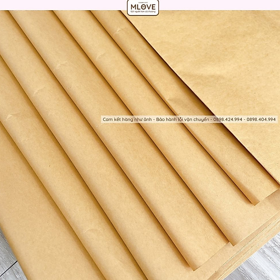 Giấy kraft gói quà - giấy kraft gói hoa giấy xi măng gói hàng vintage