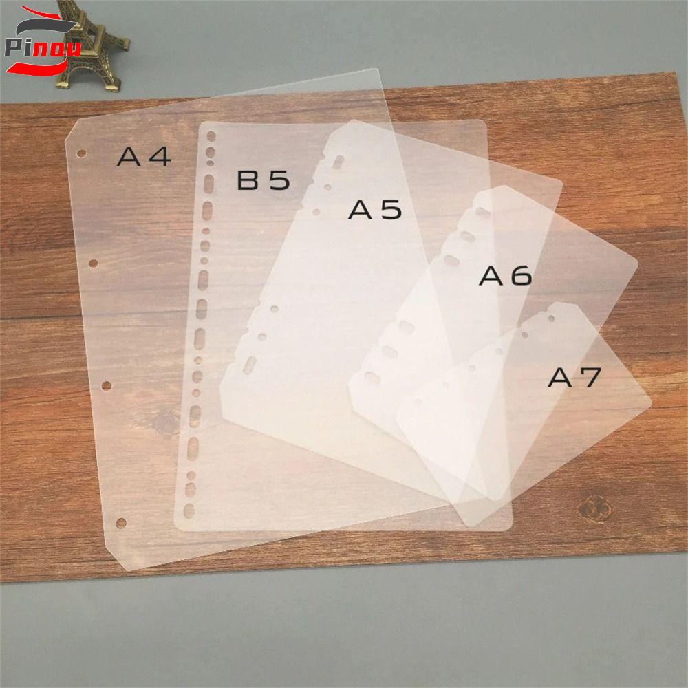 POOU Notebook Divider Board Page Matte Universal Inner Paper A5 A6 A7 B5 A4 2 Chiếc Planner Separato