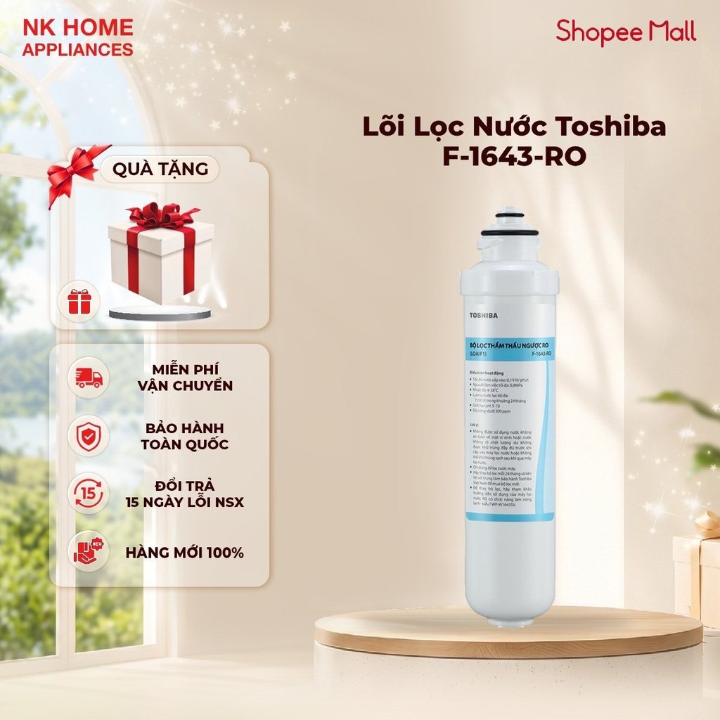 Lõi Lọc Nước Toshiba F-1643-RO | Combo 3 lõi PP C1 C2 | Combo 4 lõi PP C1 C2 RO Dành Cho TWP-W1643SV