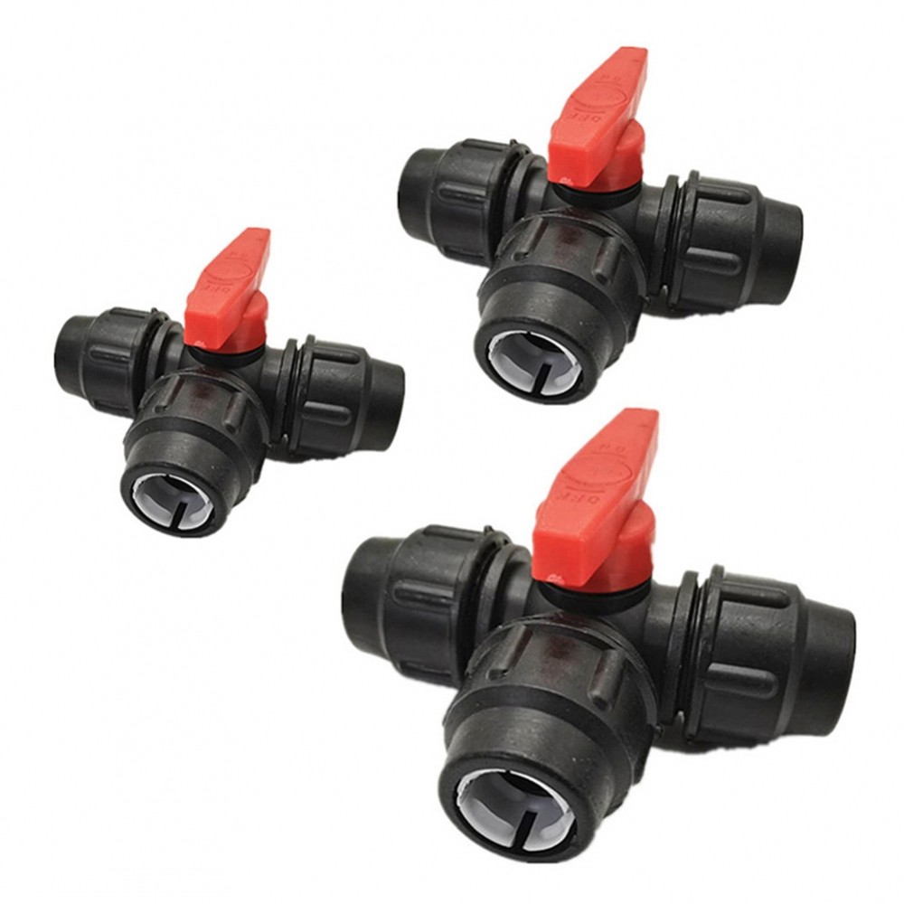 [DOLLDOLL-VN]Black PE Water Adaptor Pipe Connector Easy Connection Suitable for Water Systems