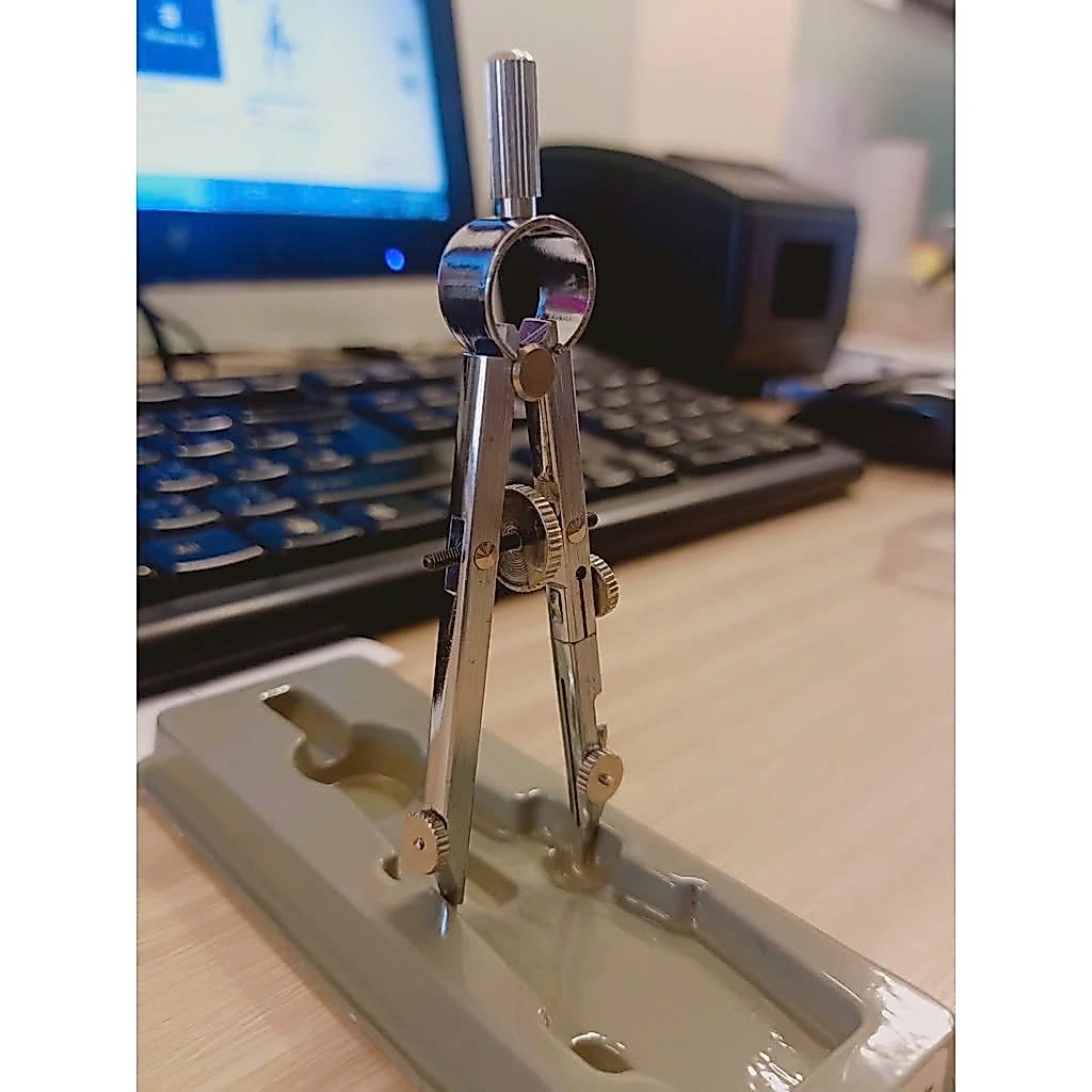 Compa vạch dấu, compa cơ khí EP10-5104, dụng cụ đánh dấu 2 đầu kim Nhật Bản