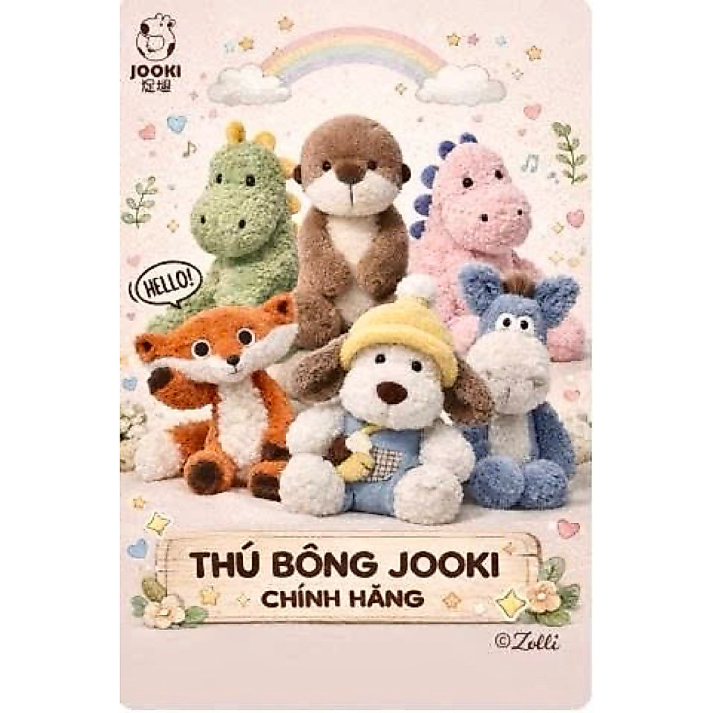𝐙𝐨𝐥𝐥𝐢 🔥 𝐉𝐨𝐨𝐤𝐢 🔥 [Chính hãng] Thú nhồi bông thương hiệu Jooki💥Gấu bông nhập khẩu