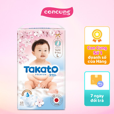 Combo 2 Tã dán Takato siêu mềm mại (L, 68 miếng)