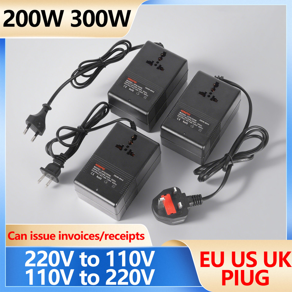 Bộ Chuyển Đổi Điện Áp 300W 200W 220V Sang 110V Hoặc 110V Sang 220V Biến Áp Bước Xuống Biến Áp Điện Á