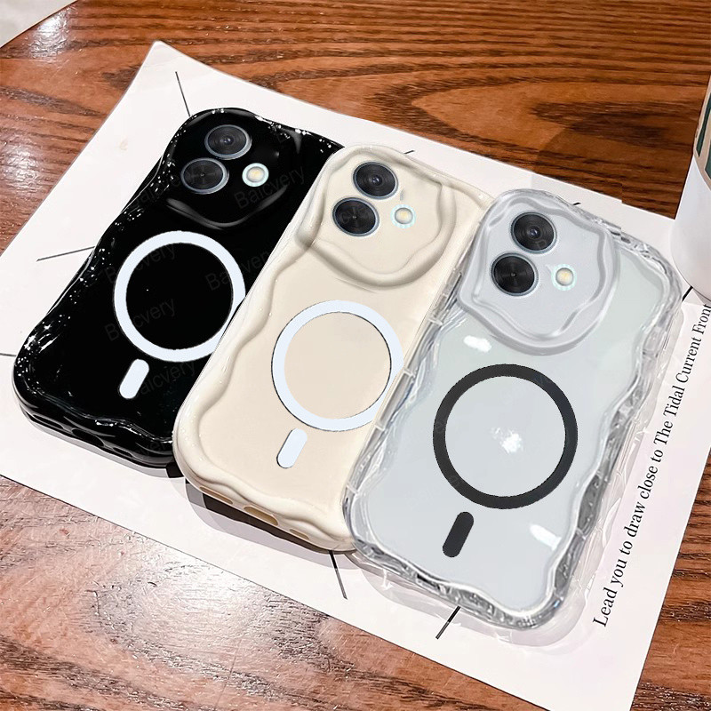 Dành Cho Samsung Galaxy A07 4G / A07 5G / A06 4G / A06 5G Có Nhãn Dán Từ Tính Thiết Kế viền Ripple V