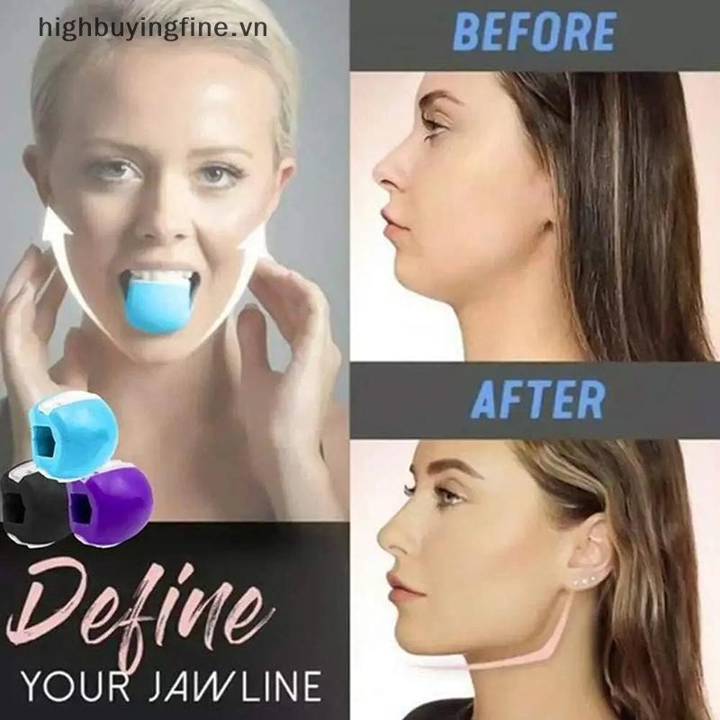HFVN Jawline Tập thể dục Căng thẳng Bóng kích thích cơ bắp - Cheekbones Trainer Fitness Jawliner HOT