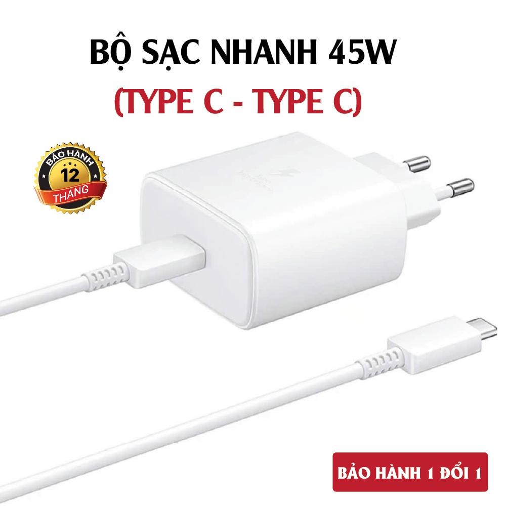 Bộ sạc nhanh 45W Type C to Type C cho các dòng máy SS. Cáp sạc 45W dành cho SAM / Android chân (C - 