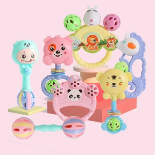 Xúc Xắc Đồ Chơi 7 Món Cho Bé Sơ Sinh Có Nhạc Vui Nhộn, Lục Lạc Kích Thích Giác Quan Cho Bé  Little Boo