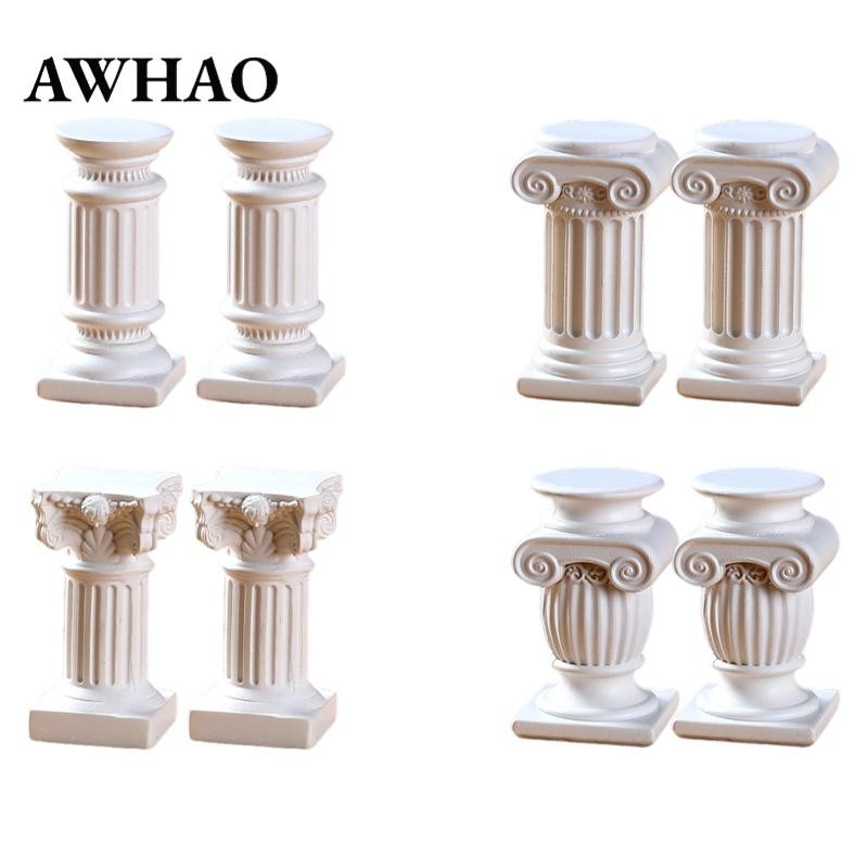2 Chiếc Cột La Mã Cột Hy Lạp Nhựa Điêu Khắc Trang Trí Nghệ Thuật Ảnh Chống Đỡ Cột La Mã Tượng Cho Ti