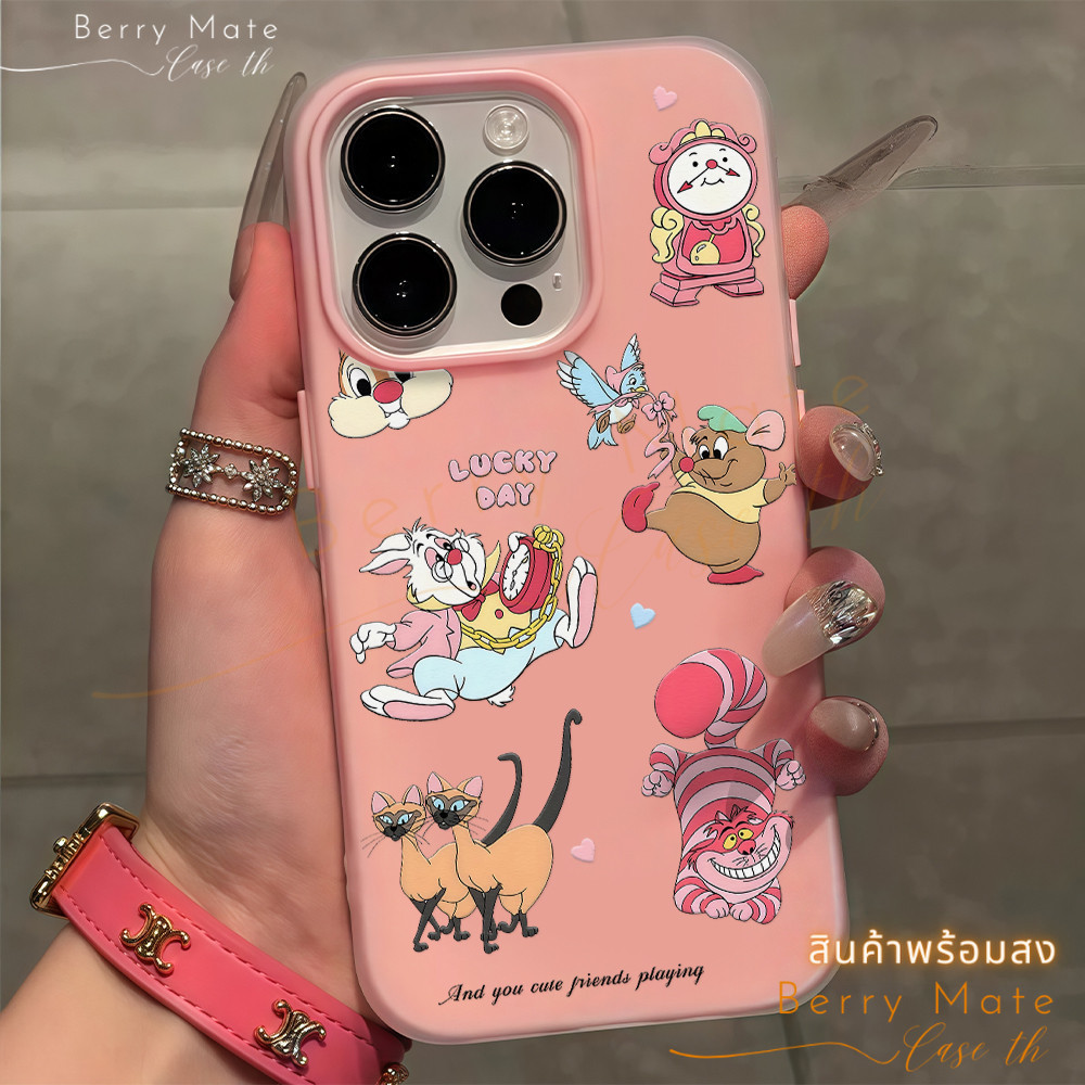 Ốp Lưng Cổ Thái Cho Iphone 13 Họa Tiết Sóc Thỏ Mờ Hai Lớp IPhone13 11 12 14PLUS 6 / 7 / 8 X XS XR 15