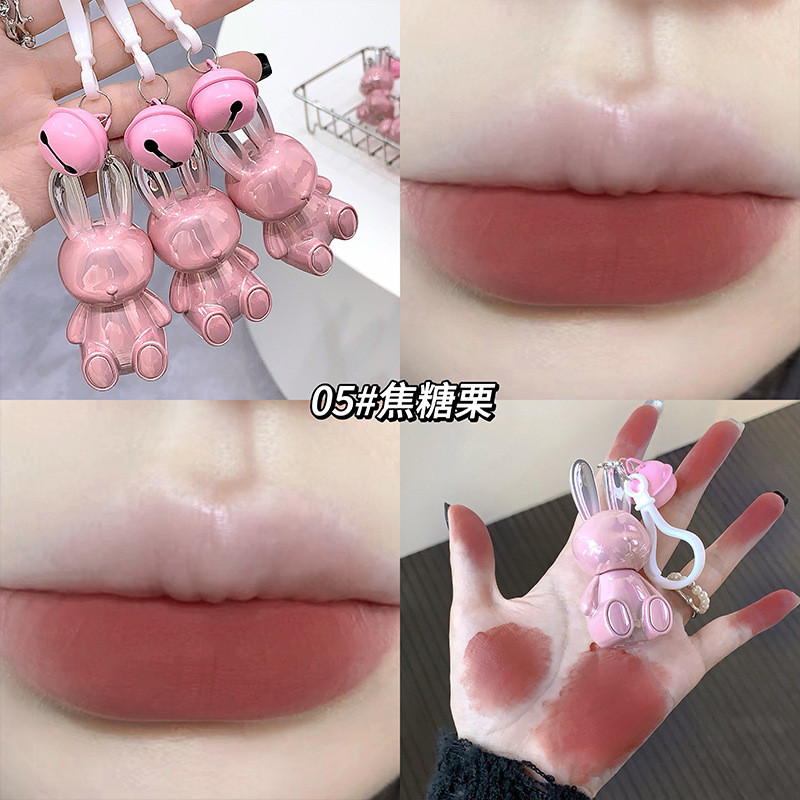 Gegebear Pink Rabbit Velvet Mist Lip Cream Pink Rabbit Sinh viên Đảng Mỹ phẩm Matte Matte Color Rend