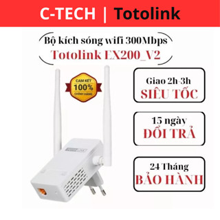 [Hỏa Tốc - HN] Bộ mở rộng sóng WiFi Totolink EX200 - Bộ kích wifi kèm Repeater Chuẩn N 300Mpbs