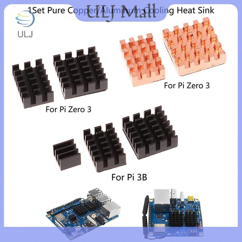 ULJ 1 Bộ Tản Nhiệt Làm Mát Bằng Đồng Nguyên Chất Tản Nhiệt Nhôm Tản Nhiệt Bộ Làm Mát Cho Cam Pi Zero