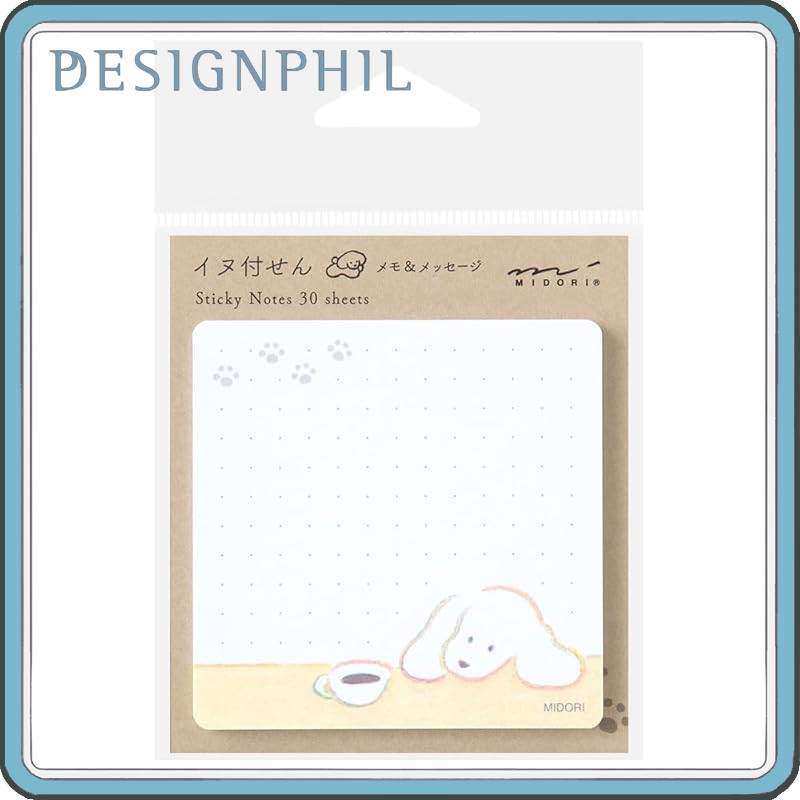 Midori Dog Pattern Die-Cut Sticky Notes Set (19099006) & Coffee and Dog Pattern Sticky Notes (190980